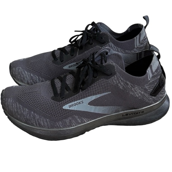 Brooks Levitate 4 Gray Black Running Shoes Lace Up Sneakers Outdoor Men’s 10 - Picture 1 of 9